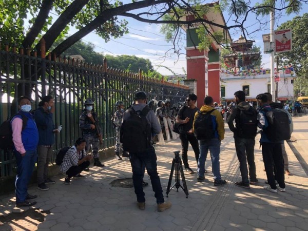 संविधान दिवसको अवसरमा आयोजित समारोहमा पत्रकारलाई निषेध 