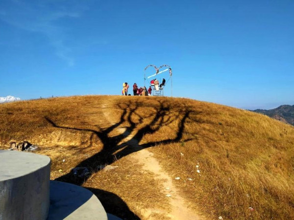 स्याङ्जाको राम्चेडाँडा पर्यटकीय क्षेत्रका रूपमा विकास हुँदै 